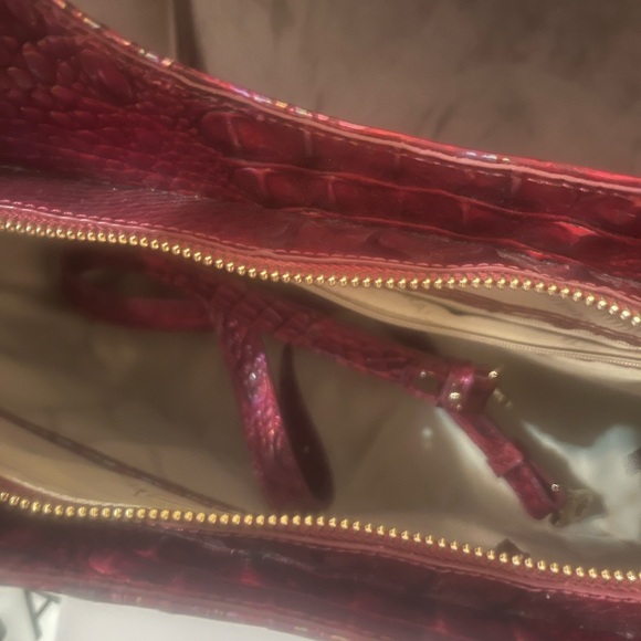Brahmin Elaine in Sangria Melbourne Croc-Embossed Tote - Picture 6 of 6